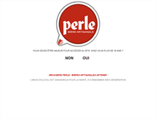 Tablet Screenshot of biere-perle.com